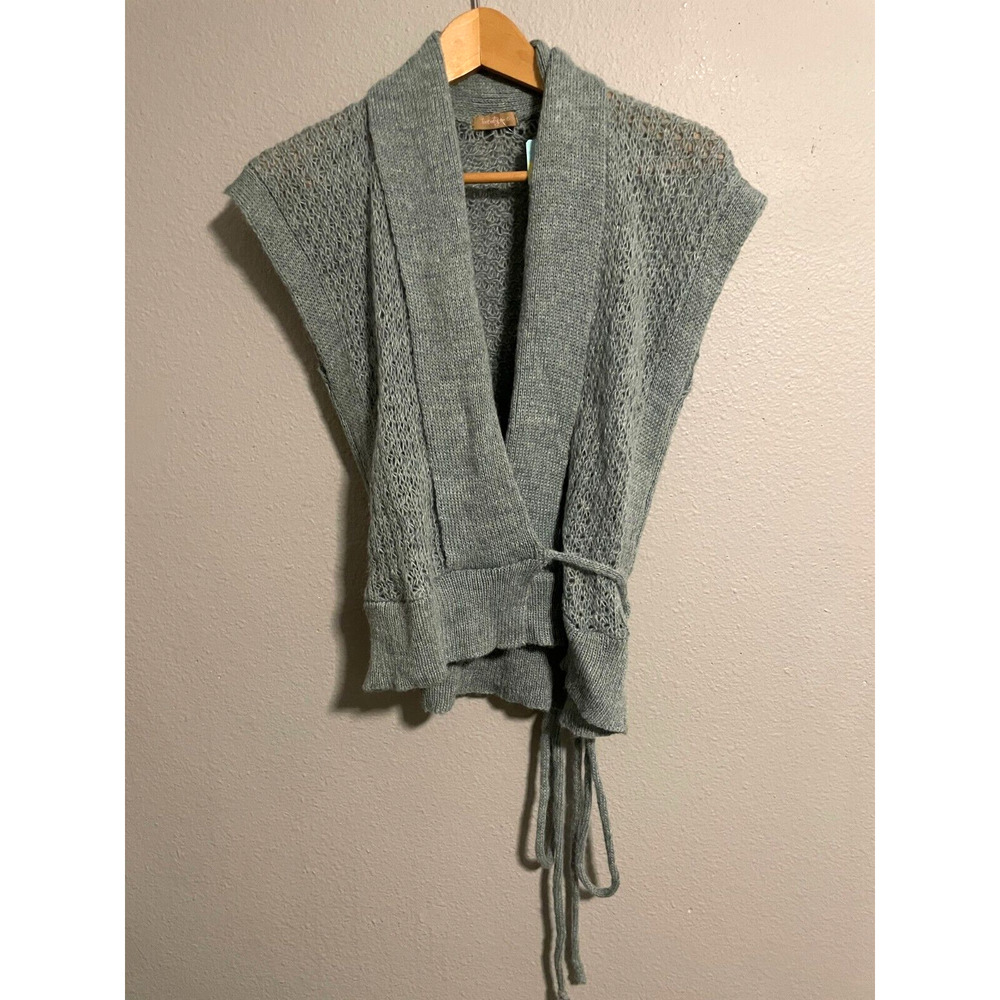 Vintage Forever 21 Womens Wrap Cardigan Medium Teal Mohair Blend Fairy Y2K NWT - Picture 1 of 8